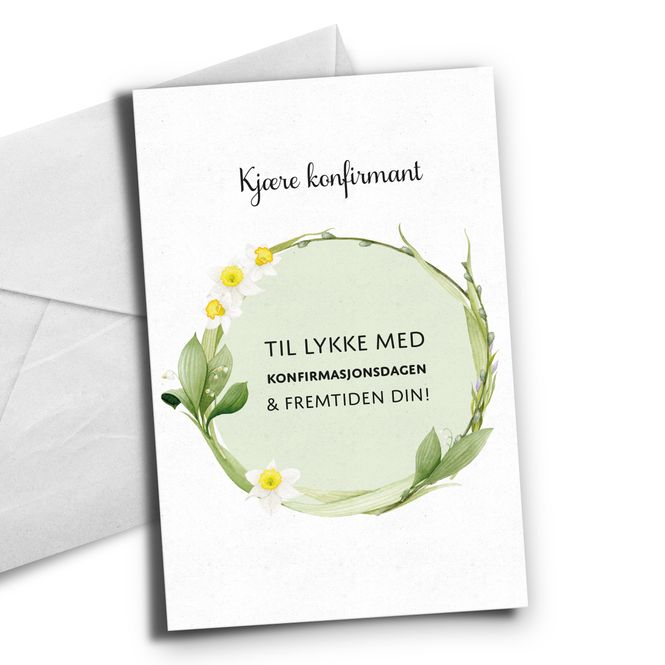 Hovedbilde Til lykke med konfirmasjonsdagen