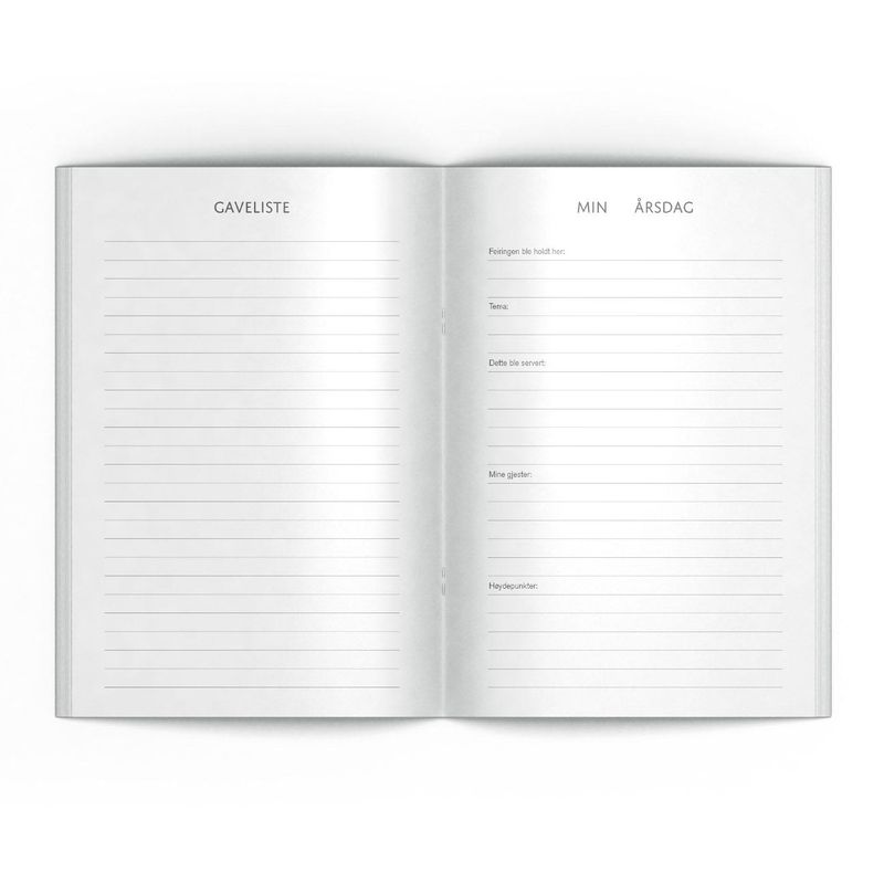 Minnebok - Mine bursdager