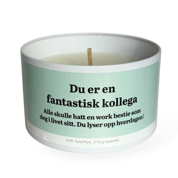 Hovedbilde Duftlys - Fantastisk kollega (mint)