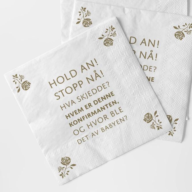 Hovedbilde Serviett: Hold an, stopp nå 