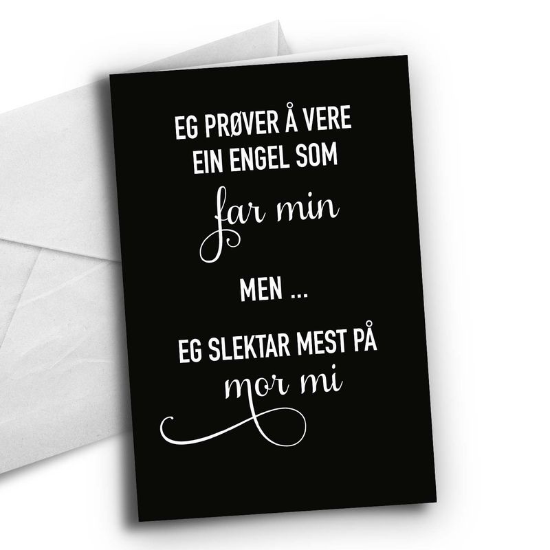 Nynorsk: Engel-som-far-min
