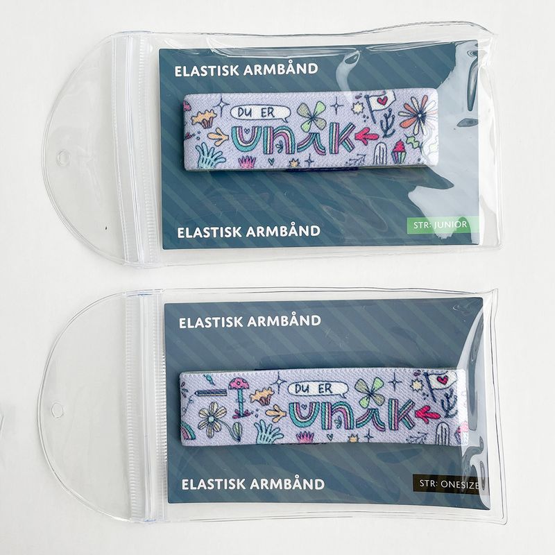 Du er unik - elastisk armbånd
