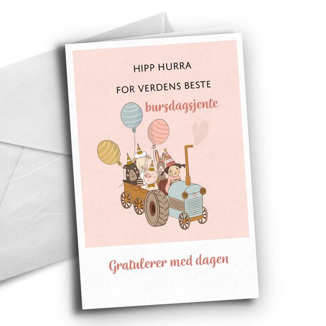 Hovedbilde Bursdagsjente - traktor