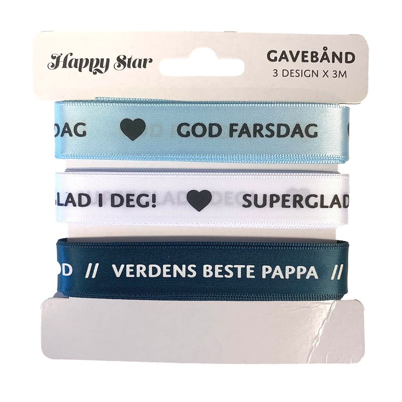 Pappa - gavebånd 9 meter
