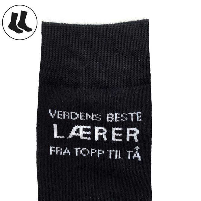 Hovedbilde Verdens beste lærer - dame/herrestrømper