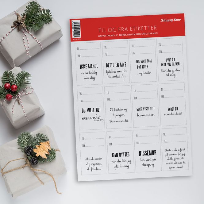 Hovedbilde Klister til-og-fra etiketter