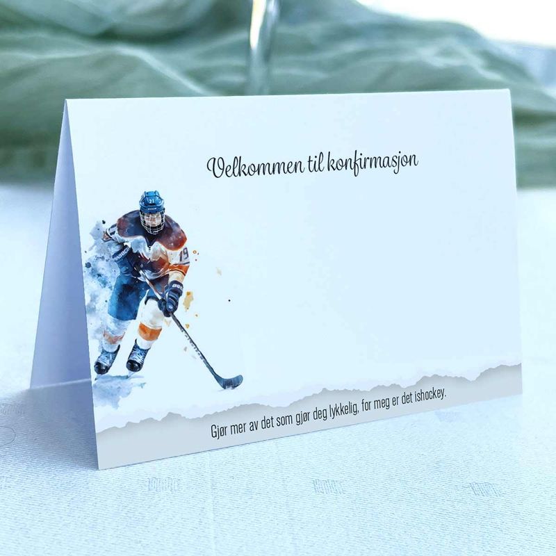 Ishockey - Doble bordkort 20stk