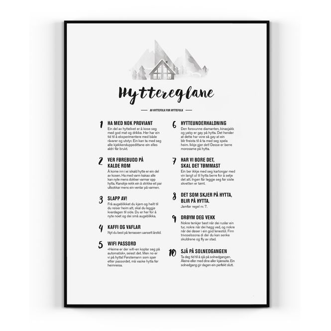 Hovedbilde Nynorsk Hyttereglane