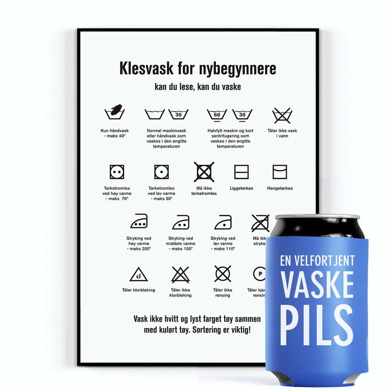 PAKKEPRIS Klesvask for nybegynnere og bokskjøler