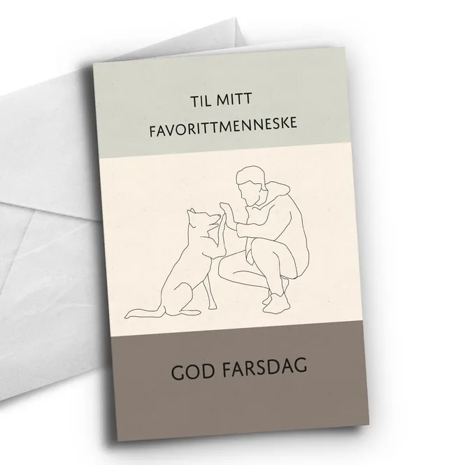 Hovedbilde Mitt favorittmenneske - hund farsdag