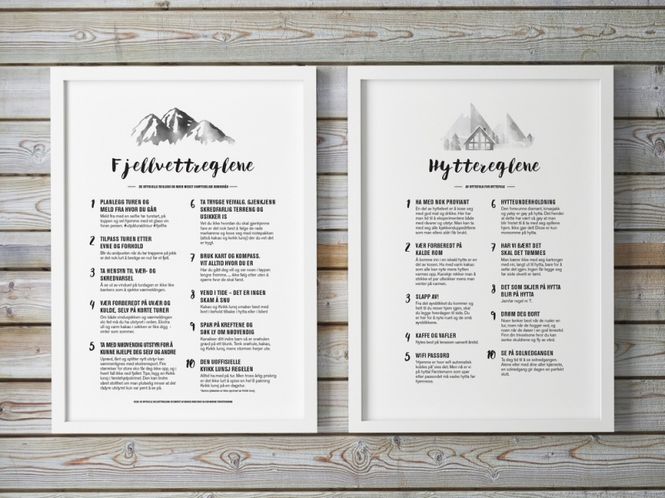 Hovedbilde PAKKEPRIS Fjellvett og Hyttereglene