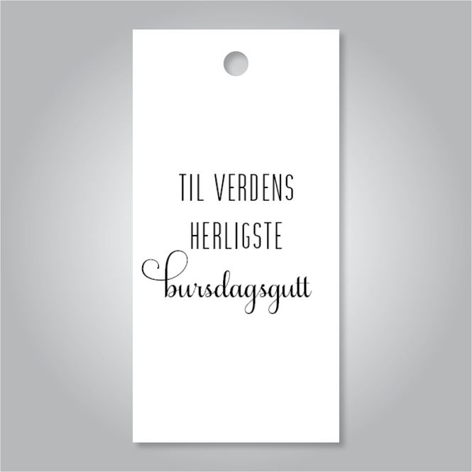 Hovedbilde Til verdens herligste bursdagsgutt