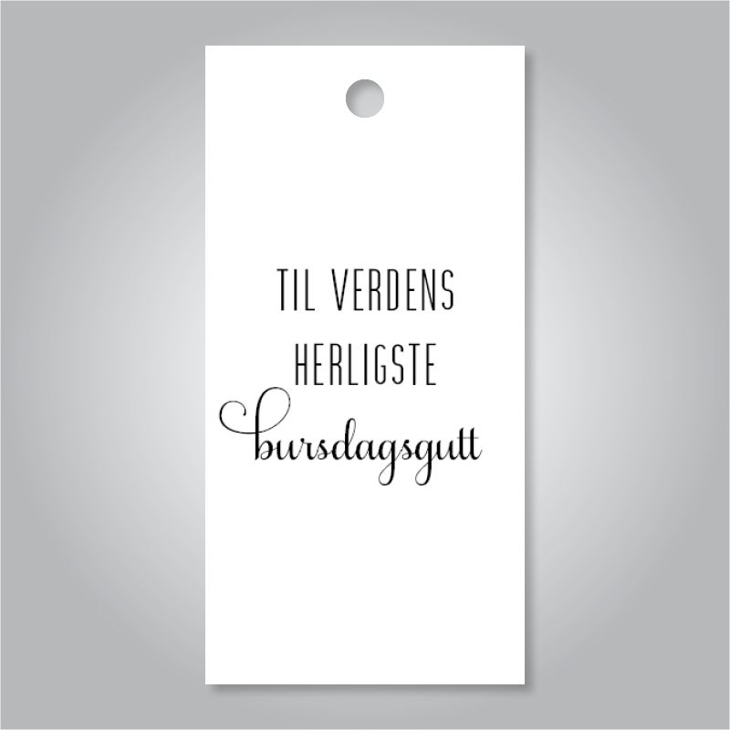 Til verdens herligste bursdagsgutt