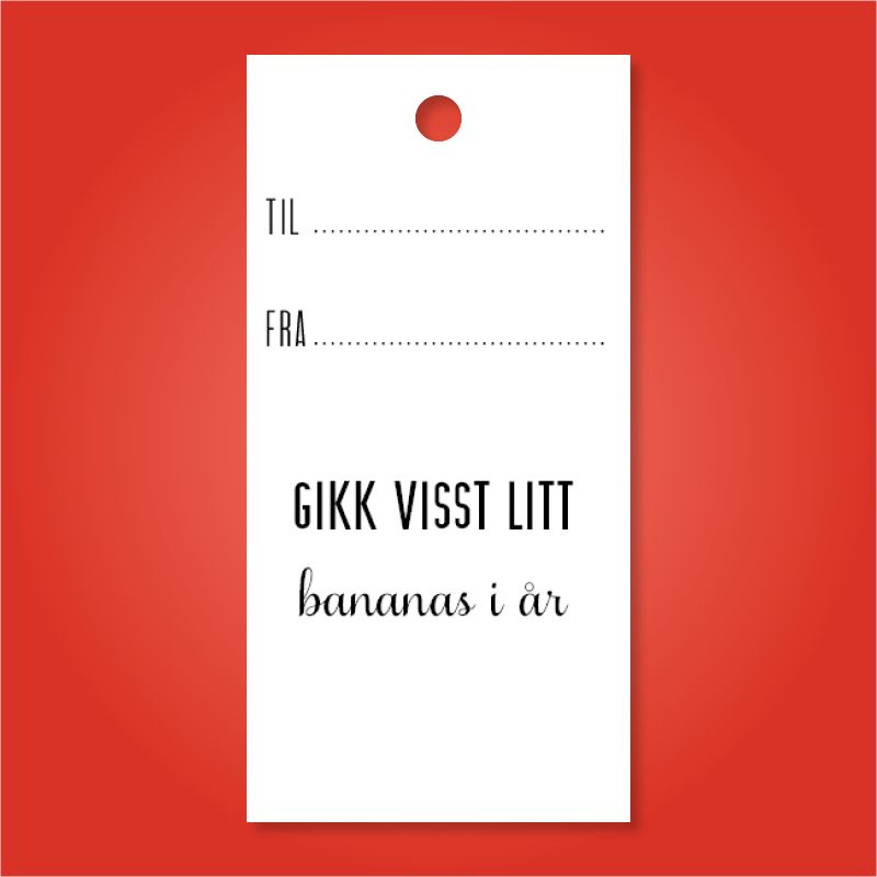 Gikk visst litt bananas 