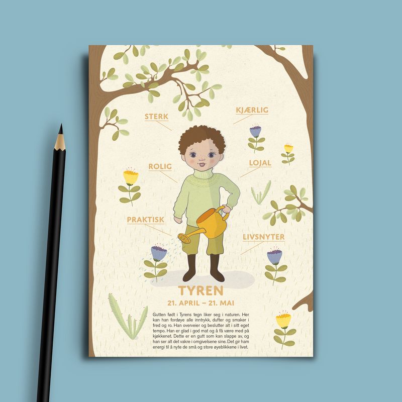 Bursdagskort Tyren Gutt
