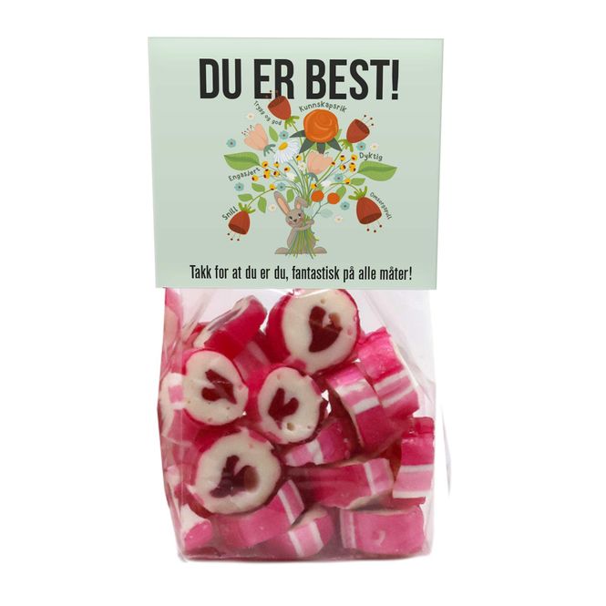 Hovedbilde Hjertedrops - Du er best bukett