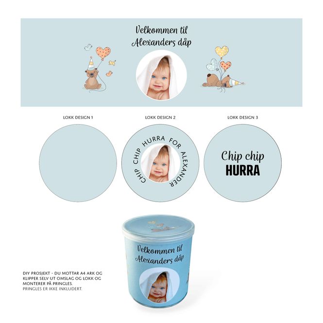 Hovedbilde Pringles omslag blå med bjørner