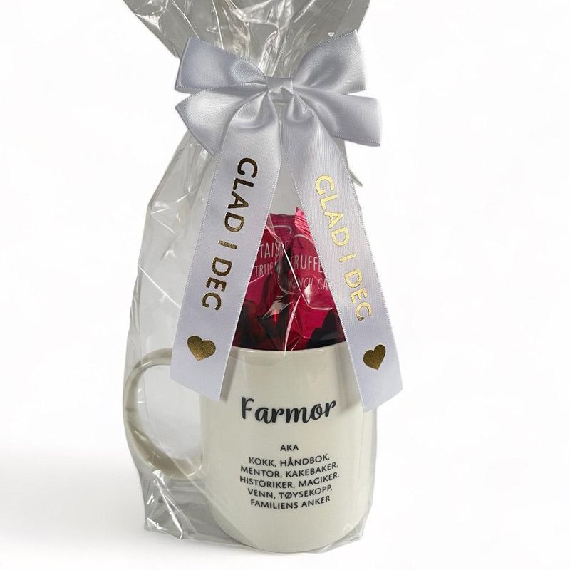 Farmor med bringebærtrøfler