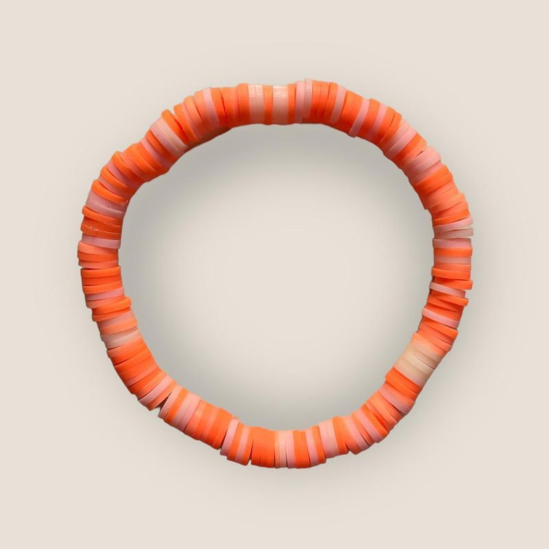 Oransje mix - armbånd