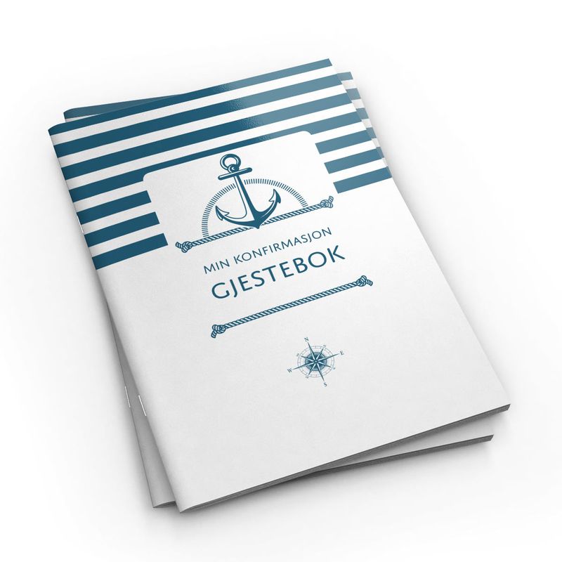 Gjestebok - Min konfirmasjon (Marine)