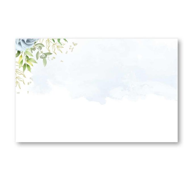 Hovedbilde Blå rose - Enkle Bordkort 20stk