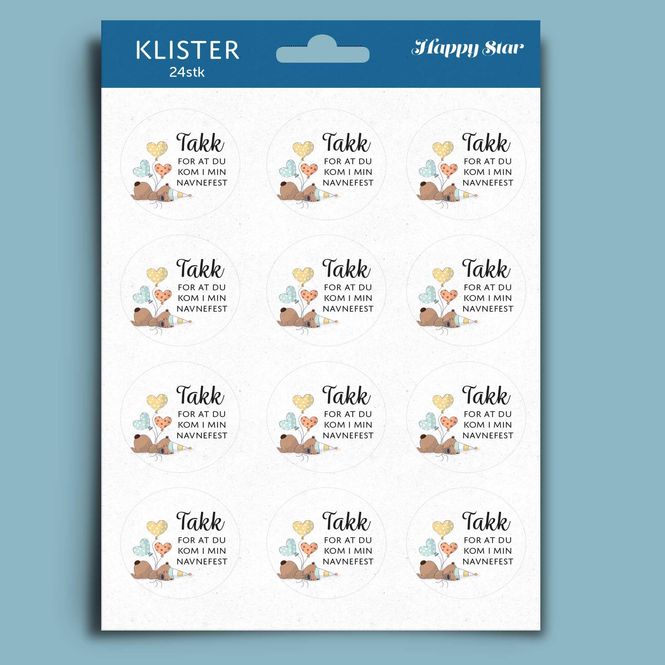 Hovedbilde Klister 24stk - Navnefest