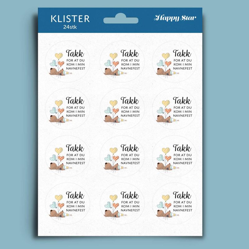 Klister 24stk - Navnefest