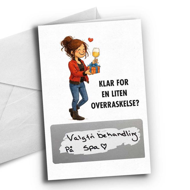 Hovedbilde Klar for overraskelse - kort med skrapefelt