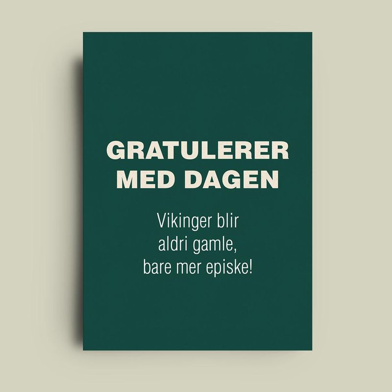 Vikinger - enkelt kort