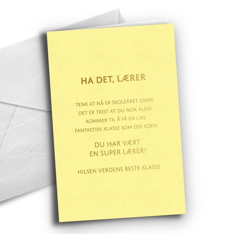 Hadet lærer - barneskole (A5 str)