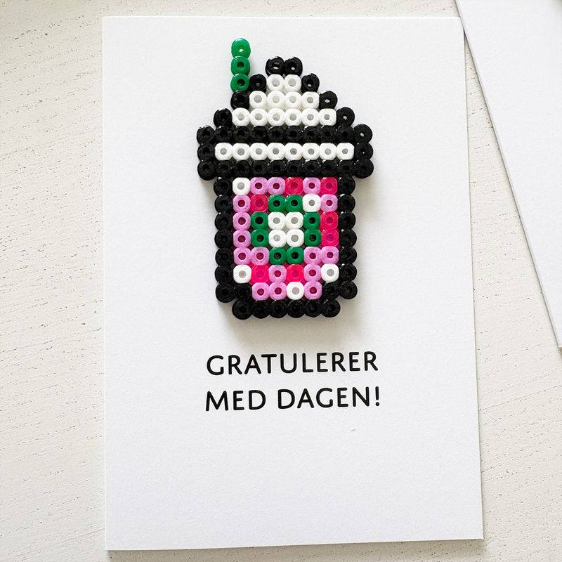 Starbucks rosa - Bursdagskort