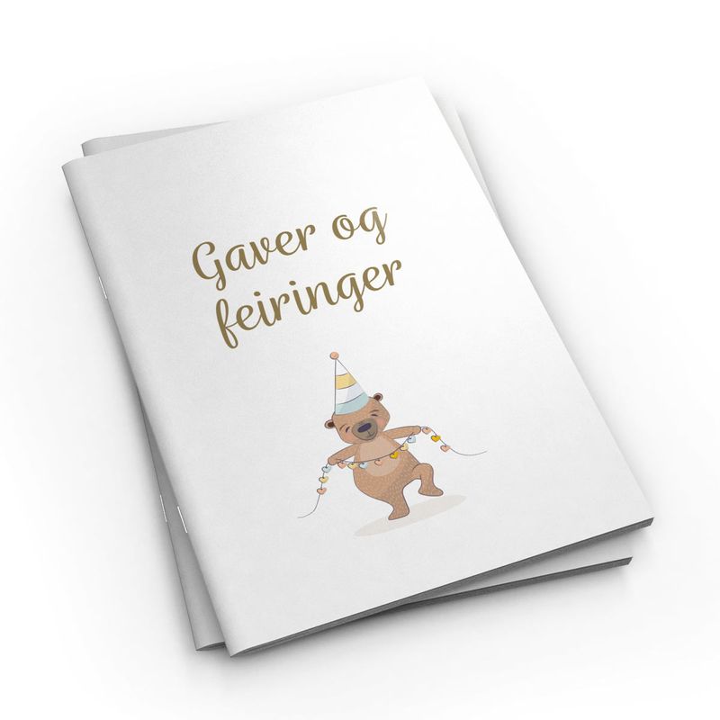 Gaver og Feiringer notatbok