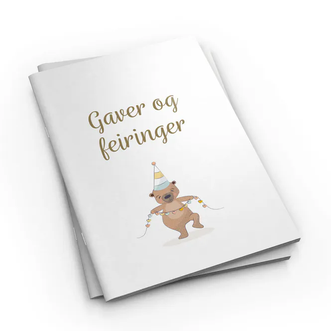 Hovedbilde Gaver og Feiringer notatbok