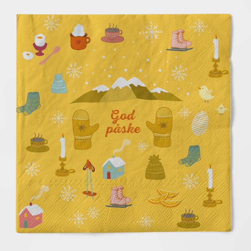 Serviett: God påske
